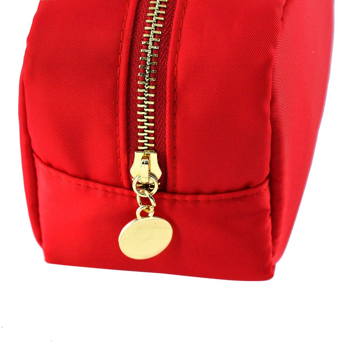 Round Zippered Nylon Pouch Bag (includes 2 complimentary patches)