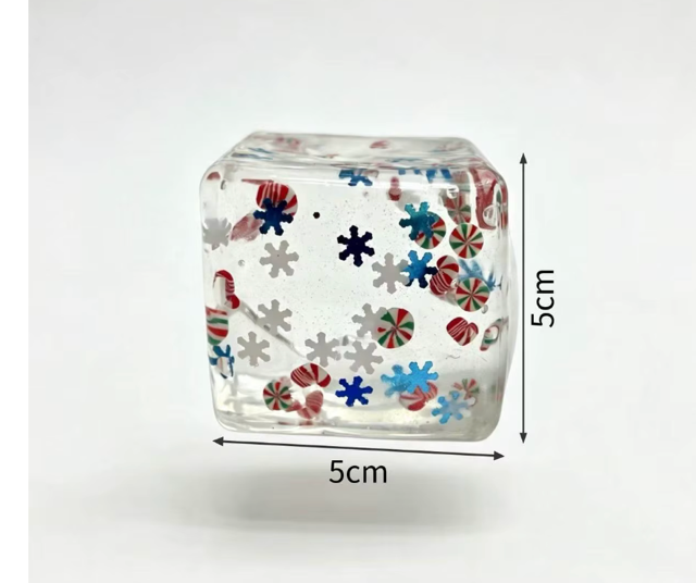 Sugarplum Sparkle Holiday Cube Squishy