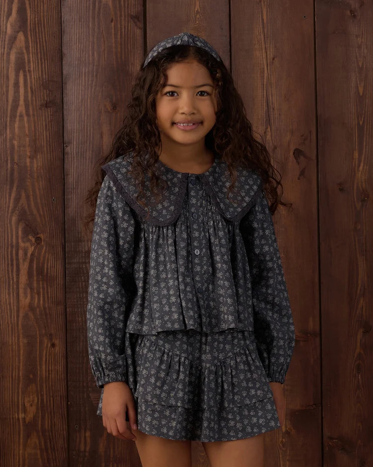 TIERED MINI SKIRT HEART DITSY