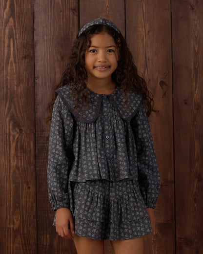 TIERED MINI SKIRT HEART DITSY