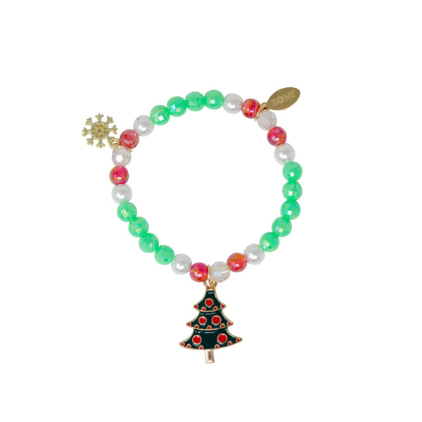 Christmas Holiday Stretchy Bracelets, assorted