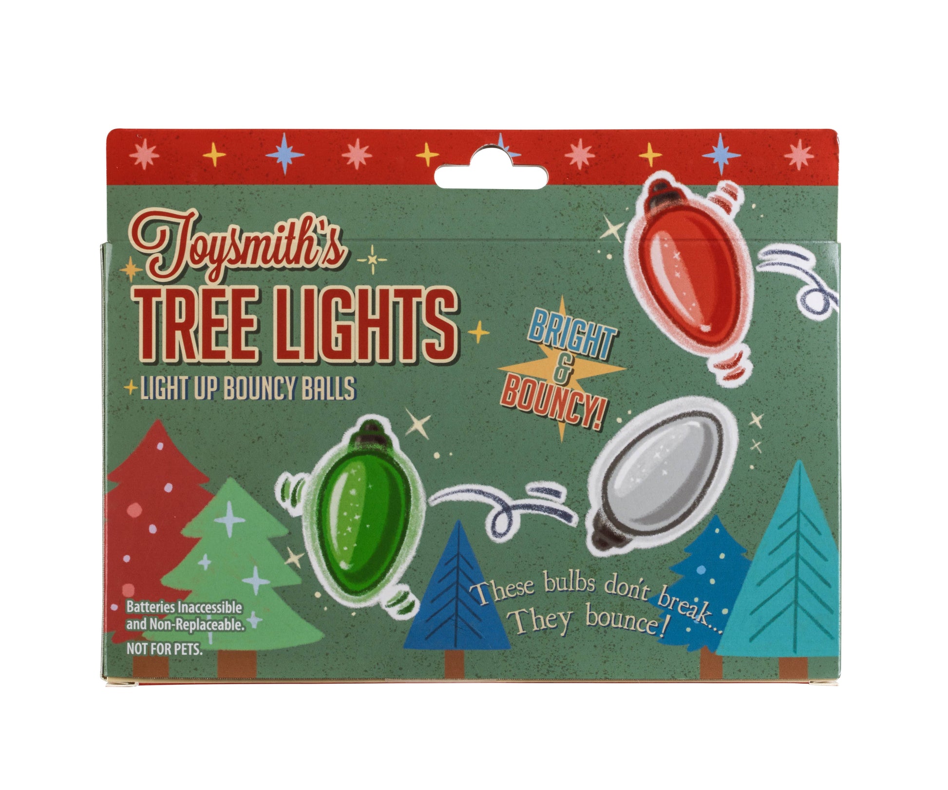 Holiday Light-Up Bouncy Ball, Assorted Colors, Christmas