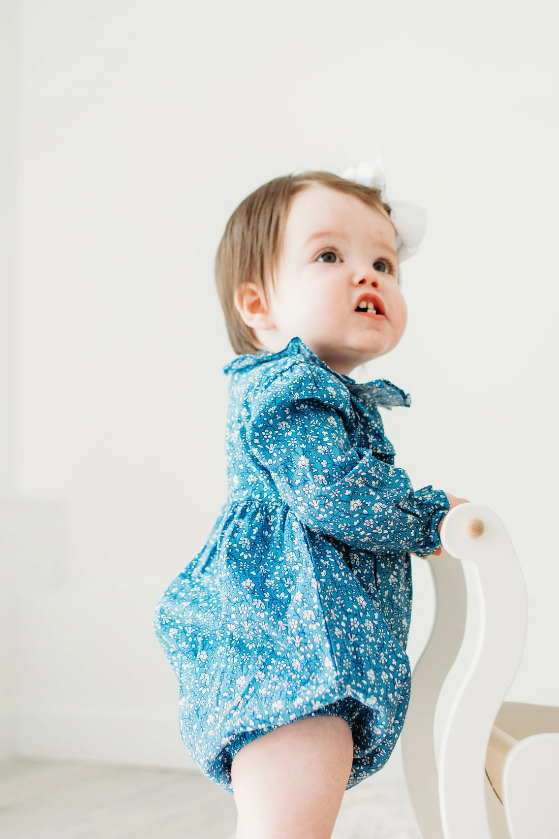 Claire Floral Smocked Bubble