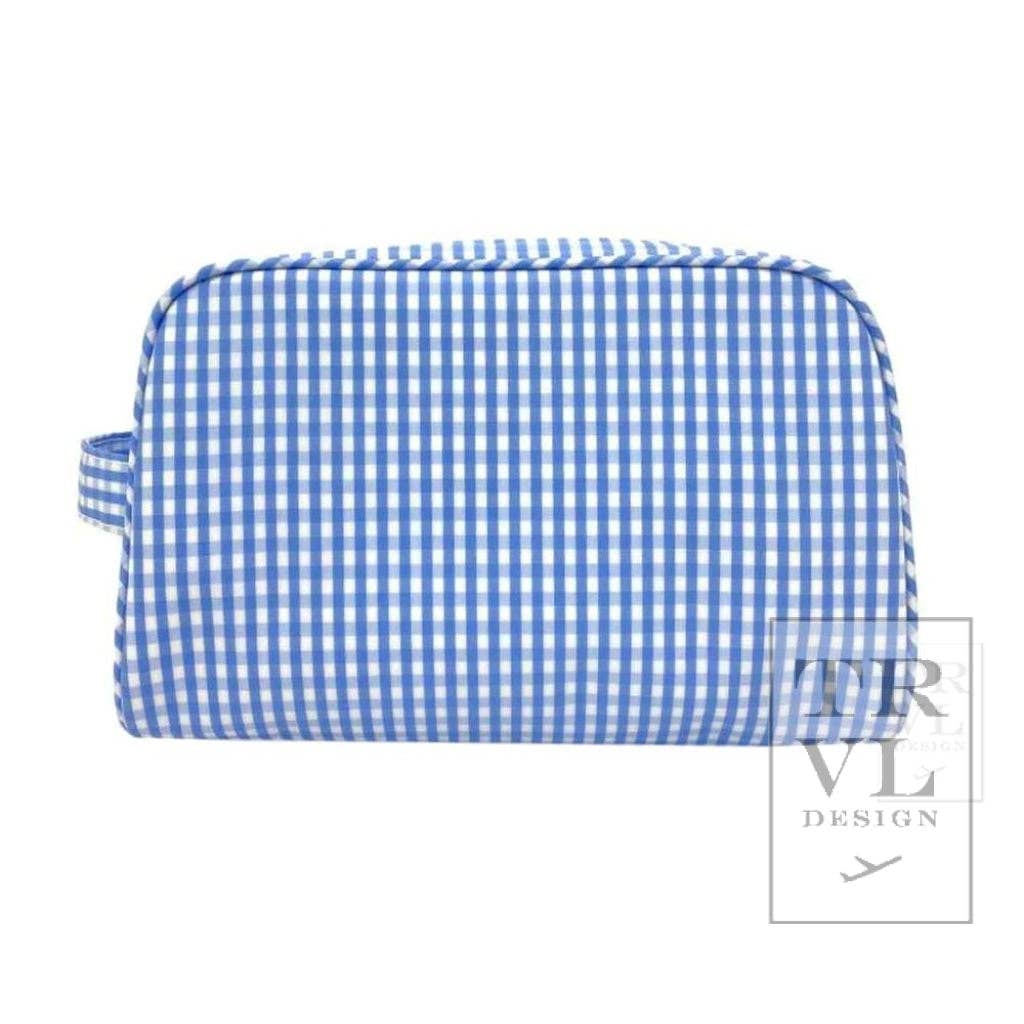 Stowaway  Toiletry Bag | Gingham Sky