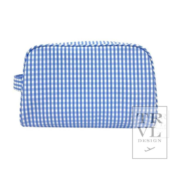 Stowaway  Toiletry Bag | Gingham Sky