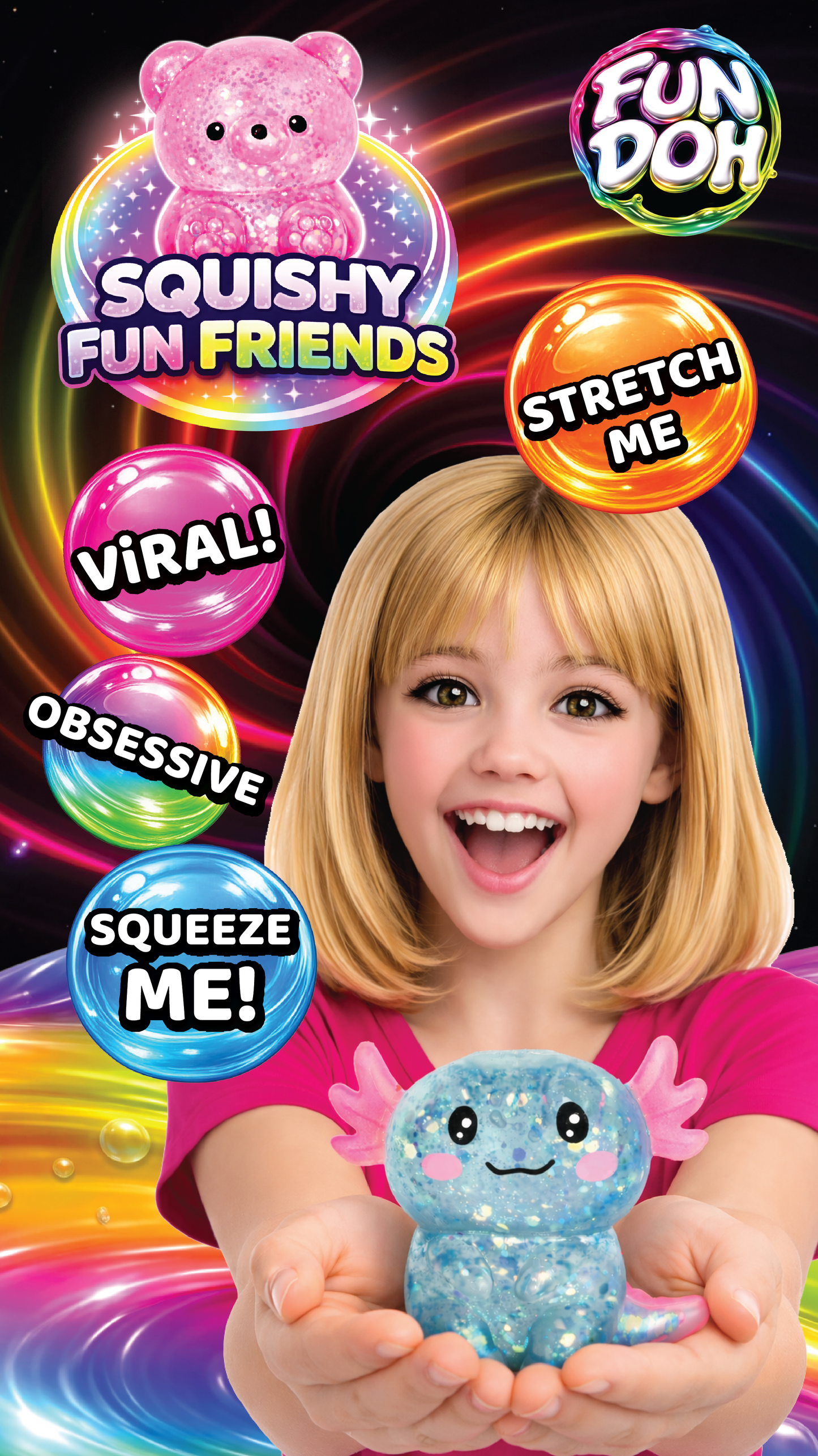 Fun Doh Squishy Gummy Fidget Toy | Assortment