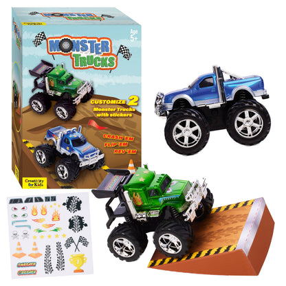 Decorate 2 Monster Trucks | Craft Kit for Kids