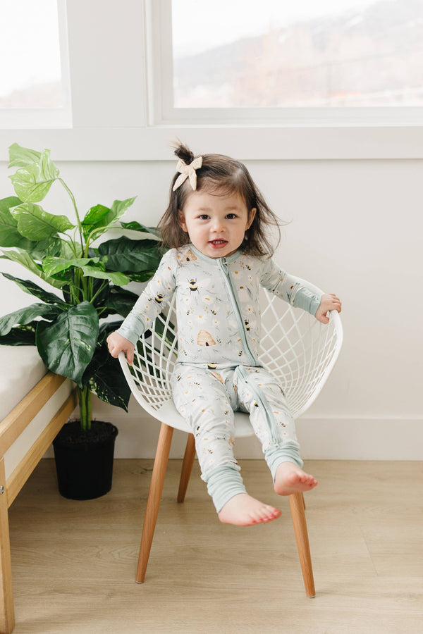 Sweet As Can Bee Bamboo Zippy Romper