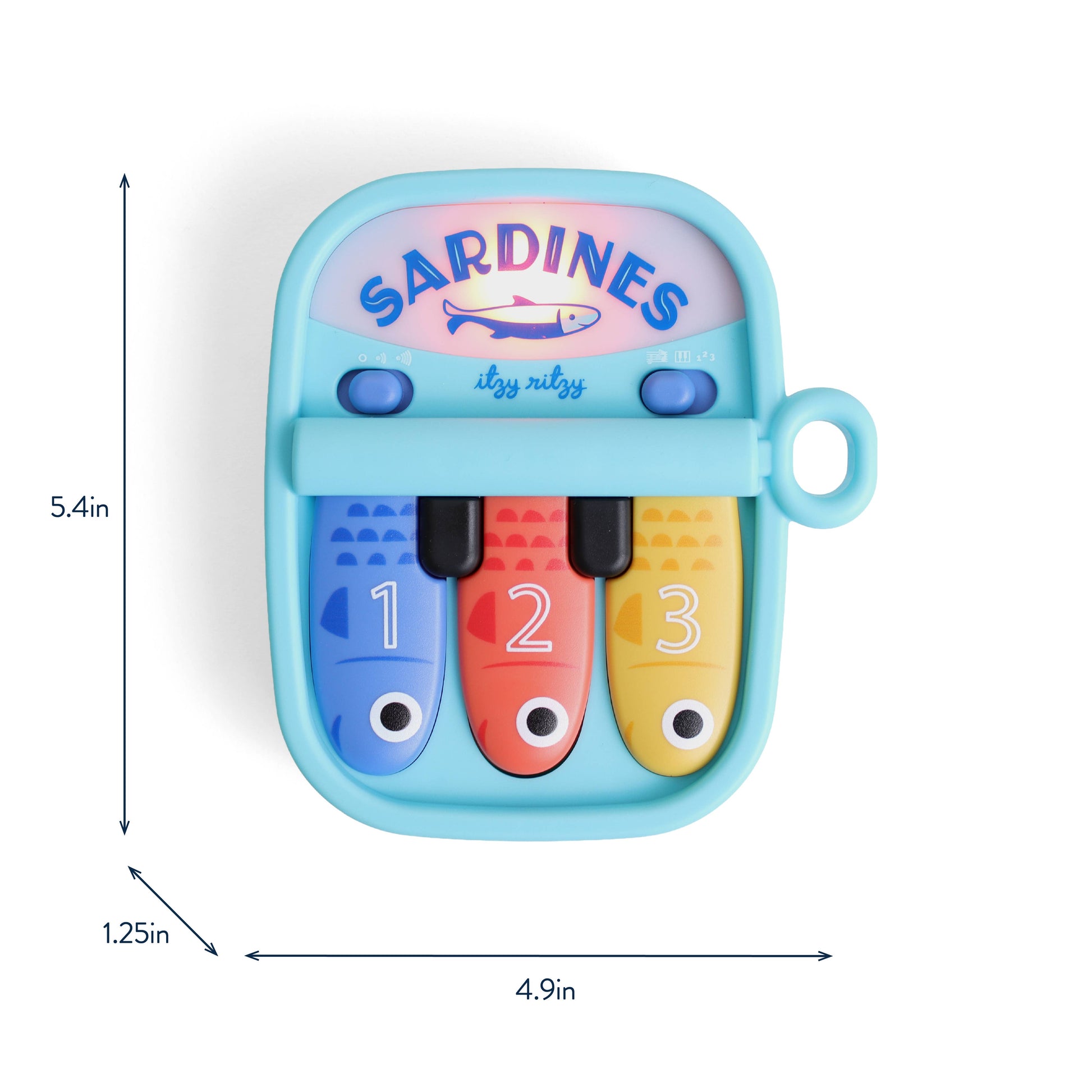Bitzy Tunes Light-up Interactive Piano Toy | Sardines