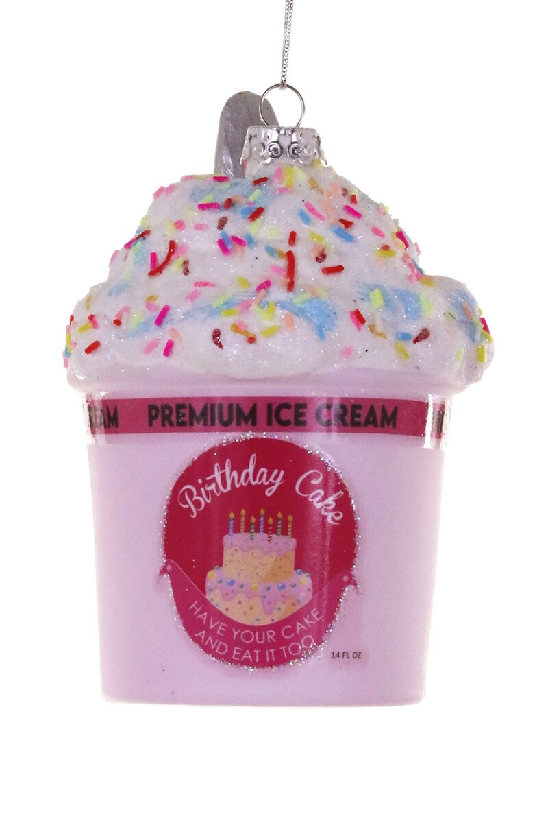 Birthday Cake Ice Cream Ornament