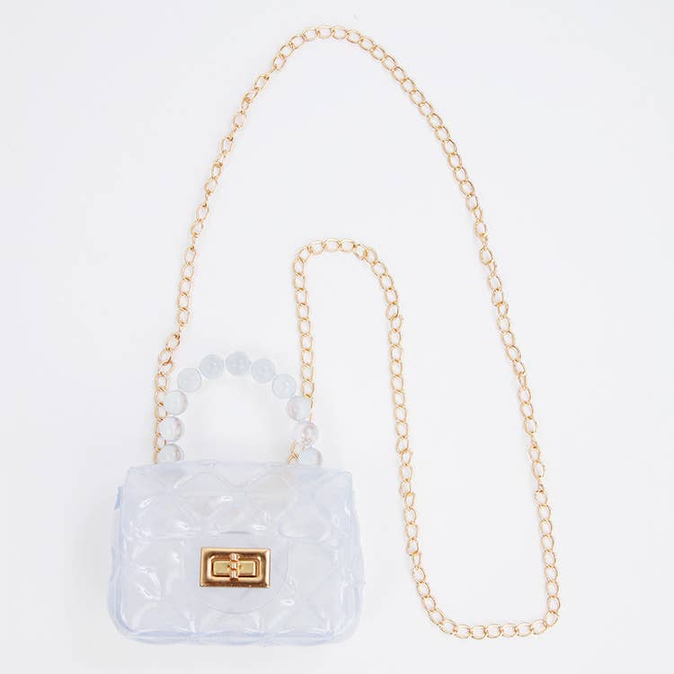 Clear Jelly Purse: Pink