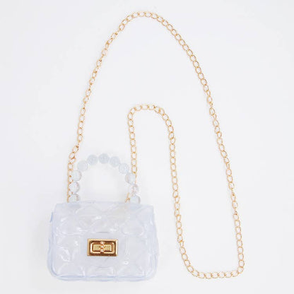 Clear Jelly Purse: Lavender