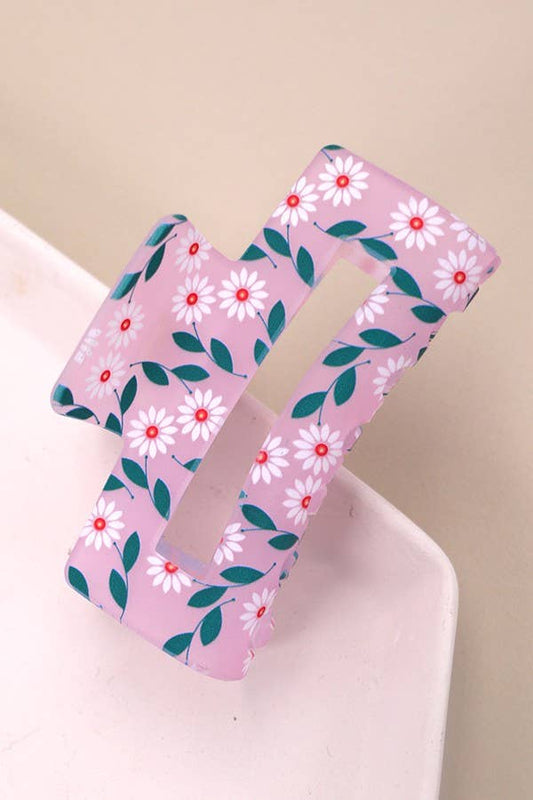 Lavishing Flower Petal Hair Claw Clips | Pink