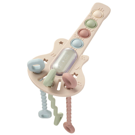 Ali+Oli Guitar-Shaped Sensory Pull & Teether Activity Toy