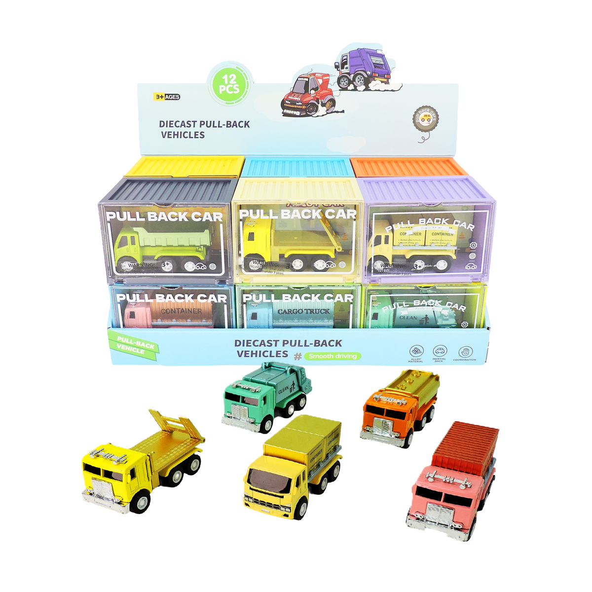 Rollin' Large Diecast Pull-Back Truck