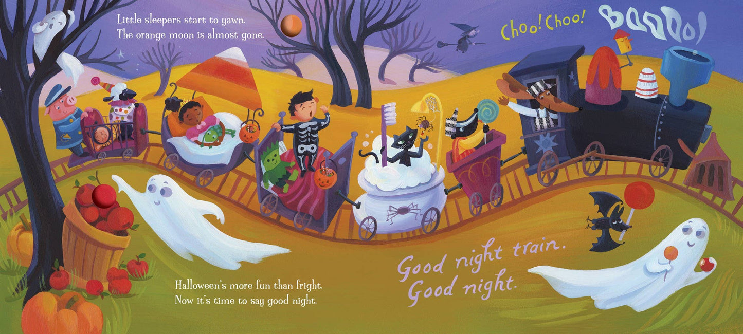 Goodnight Train Halloween Board Book | June Sobel