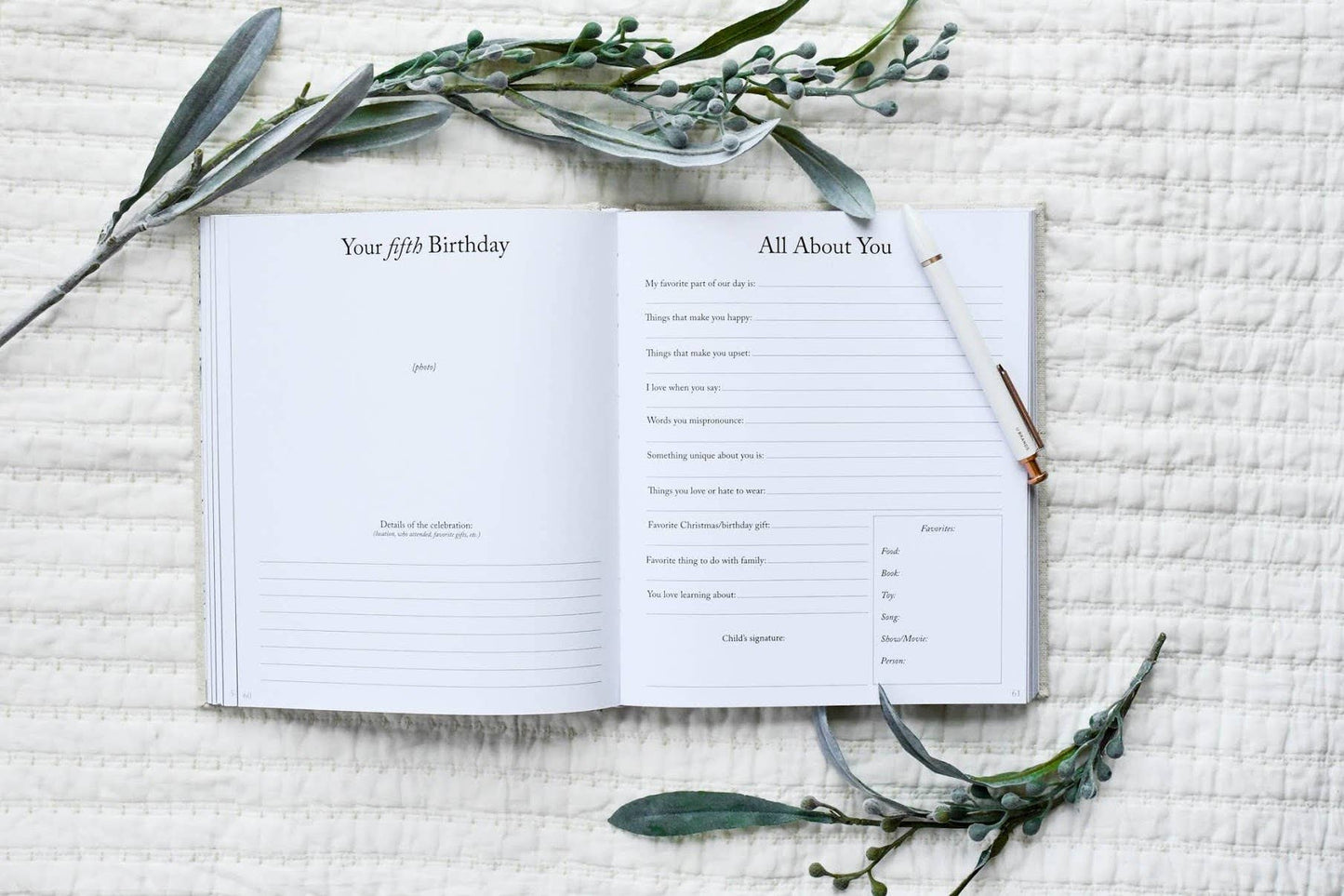 Dear Son Childhood Keepsake Book | Cream