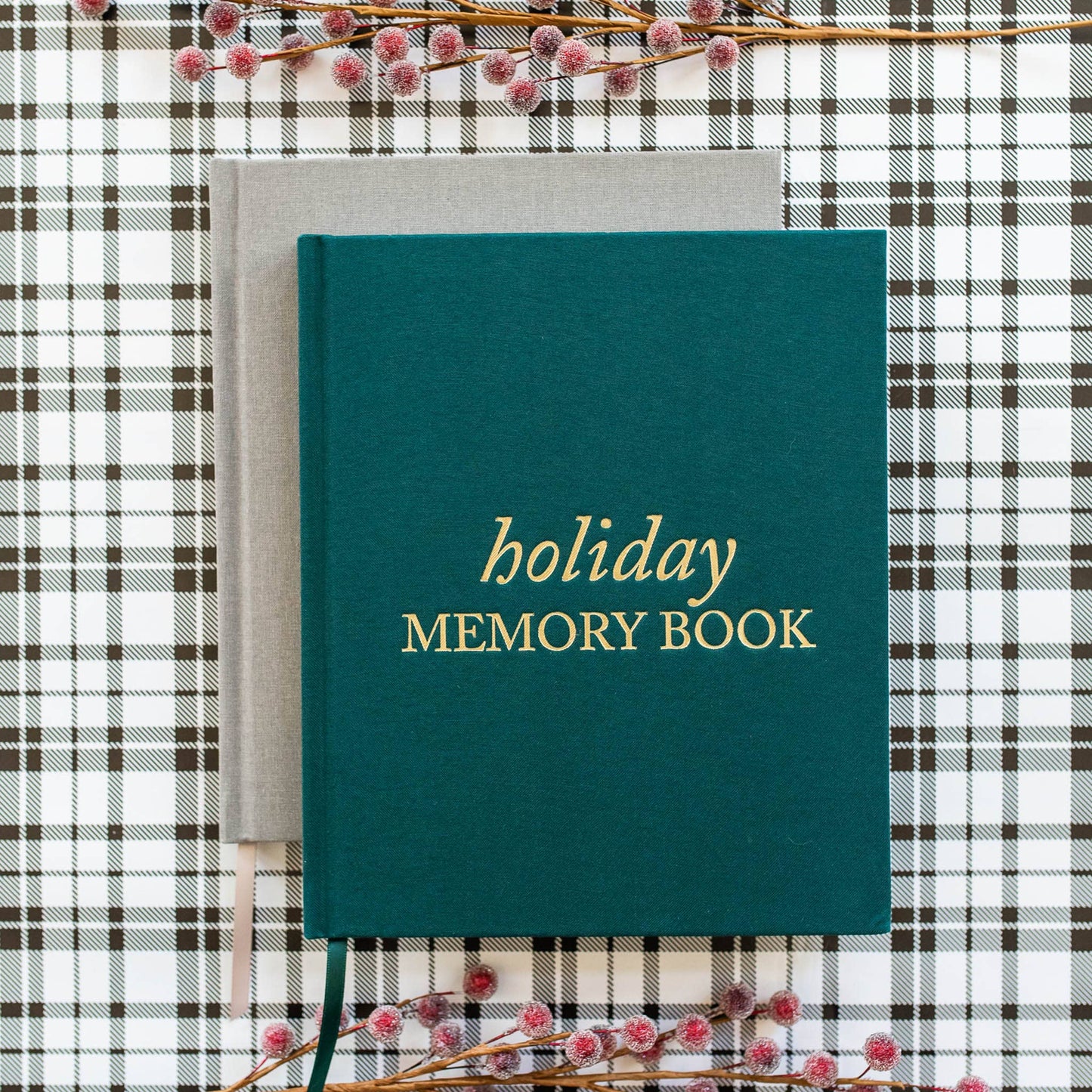 Holiday Memory Book & Family Keepsake | Taupe