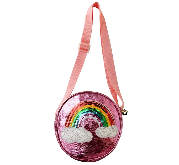 Sequin Rainbow Purse | Pink