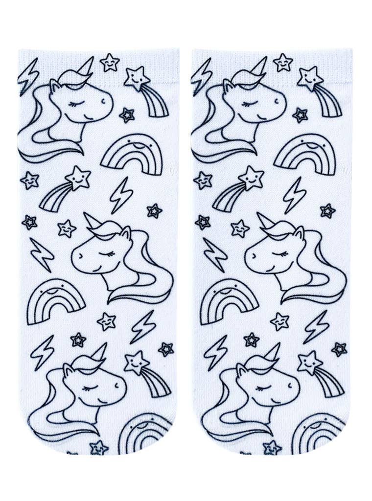 DIY Coloring Kit Socks | Unicorn Galaxy
