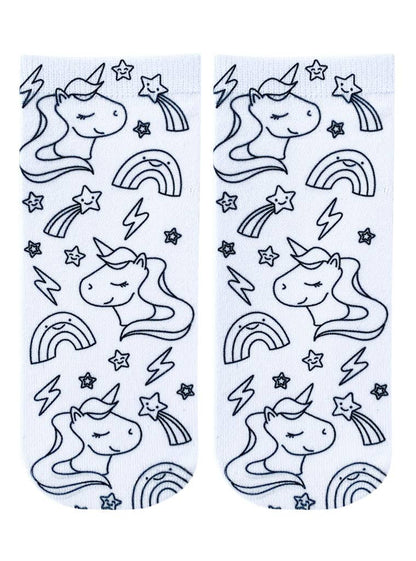 DIY Coloring Kit Socks | Unicorn Galaxy