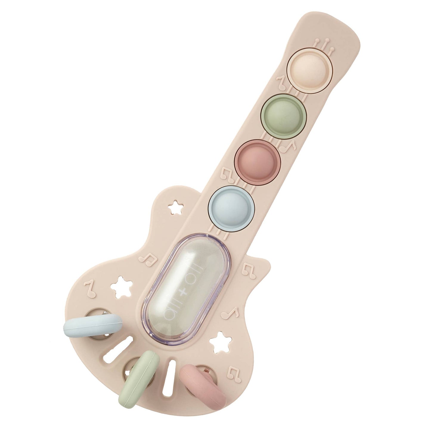 Ali+Oli Guitar-Shaped Sensory Pull & Teether Activity Toy