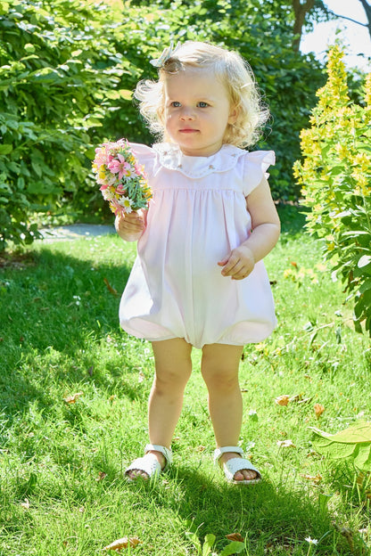Charlotte Romper I Pink Piqué