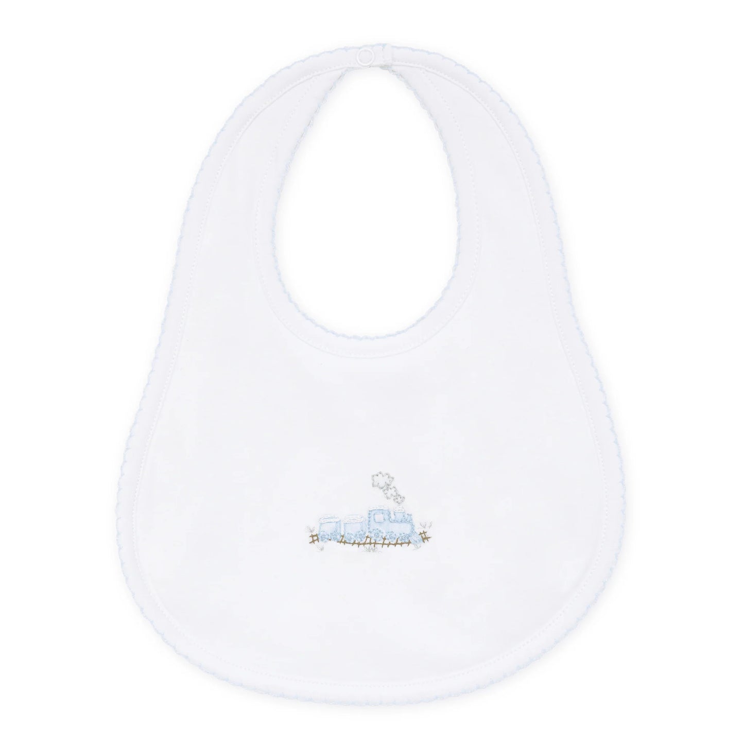 Choo Choo Train Bib | Light Blue
