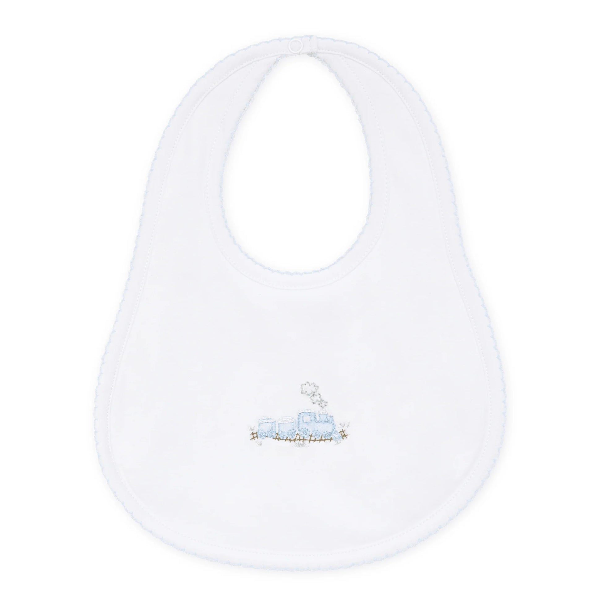 Choo Choo Train Bib | Light Blue