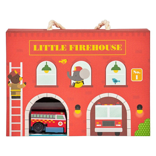 Wind Up + Go Playset | Firehouse