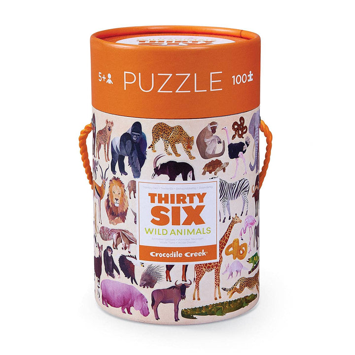 100-Piece Puzzle | 36 Wild Animals