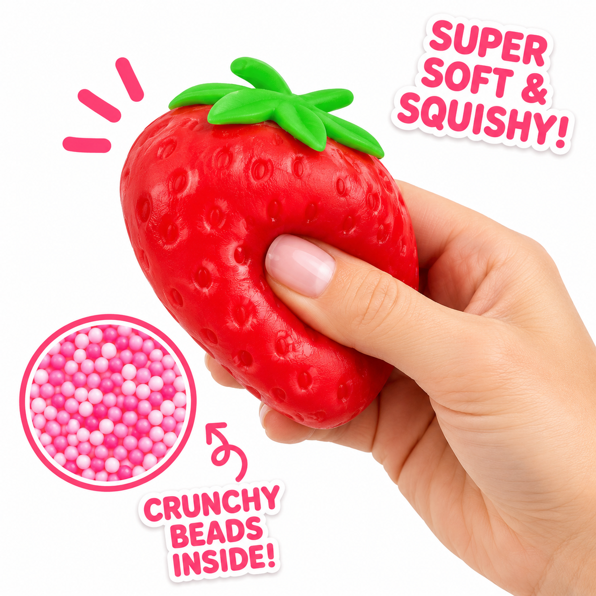 Strawberry Crunchy Squishy