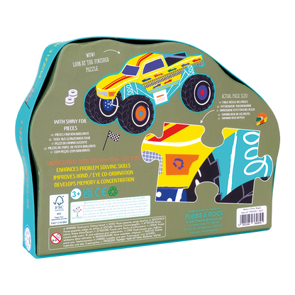 Cars 20pc "Monster Truck" Shaped Jigsaw