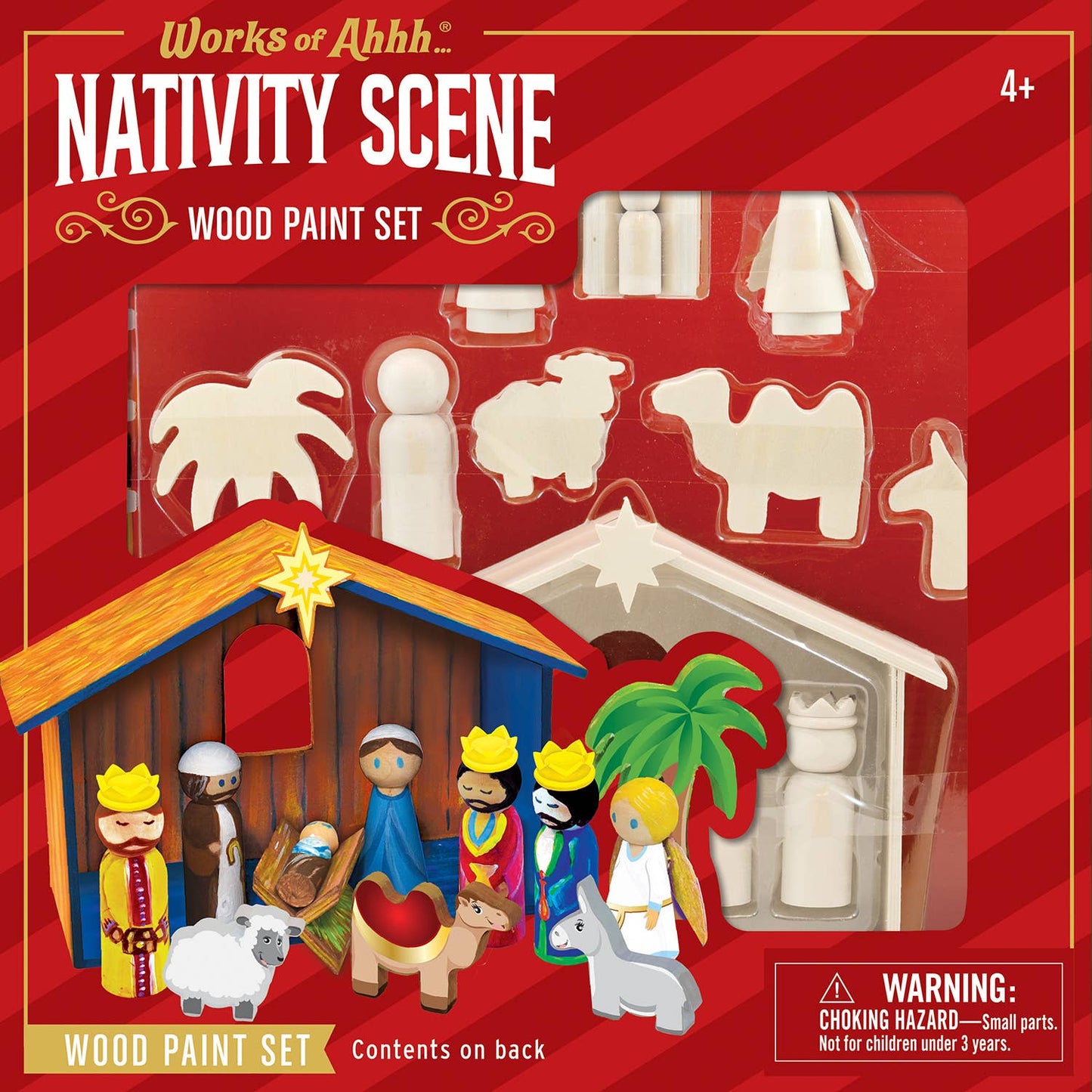 Nativity Scene Wood Paint Set