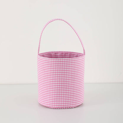 Gingham Bucket Bag