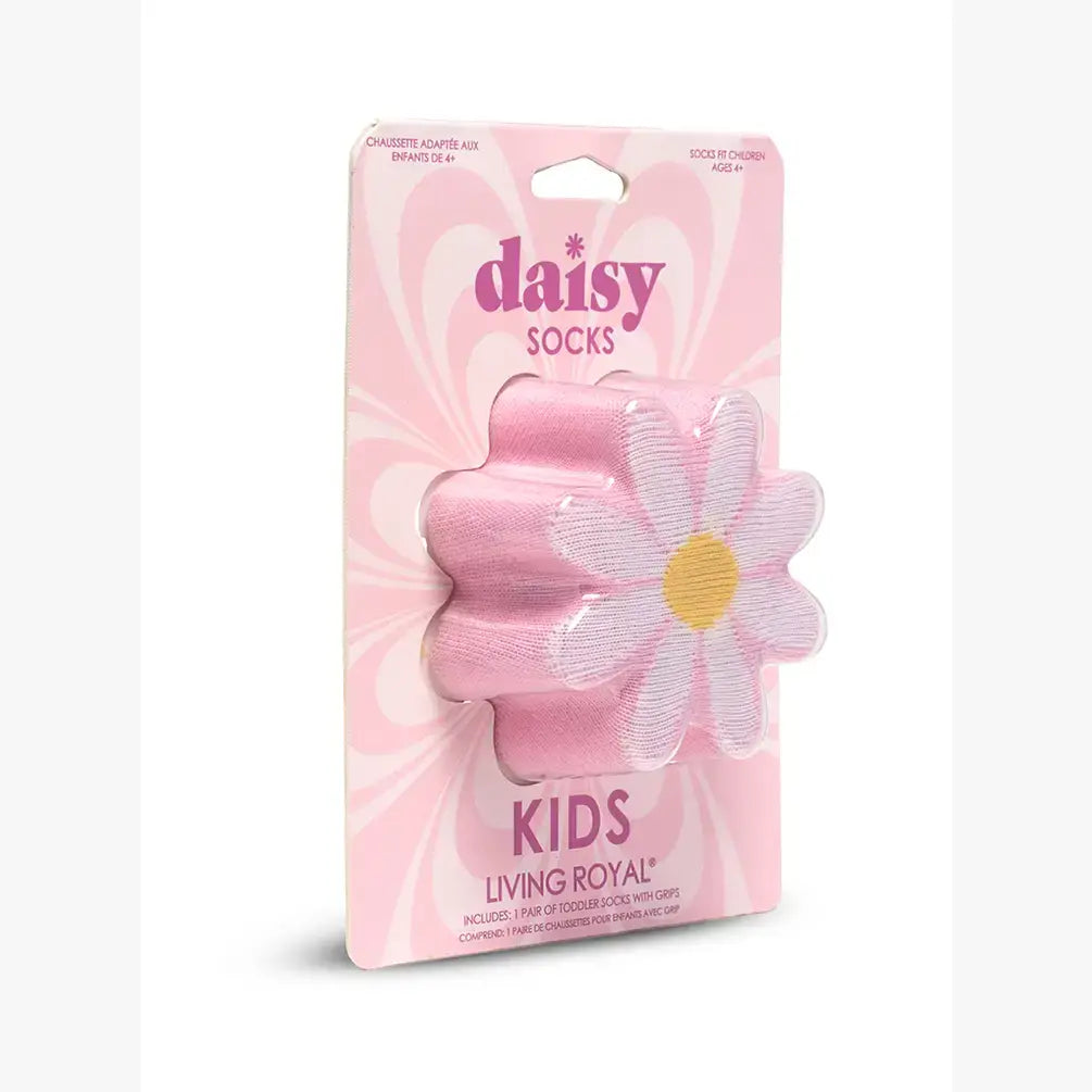 3D Packaged Kids Crew Socks | Daisy Flower