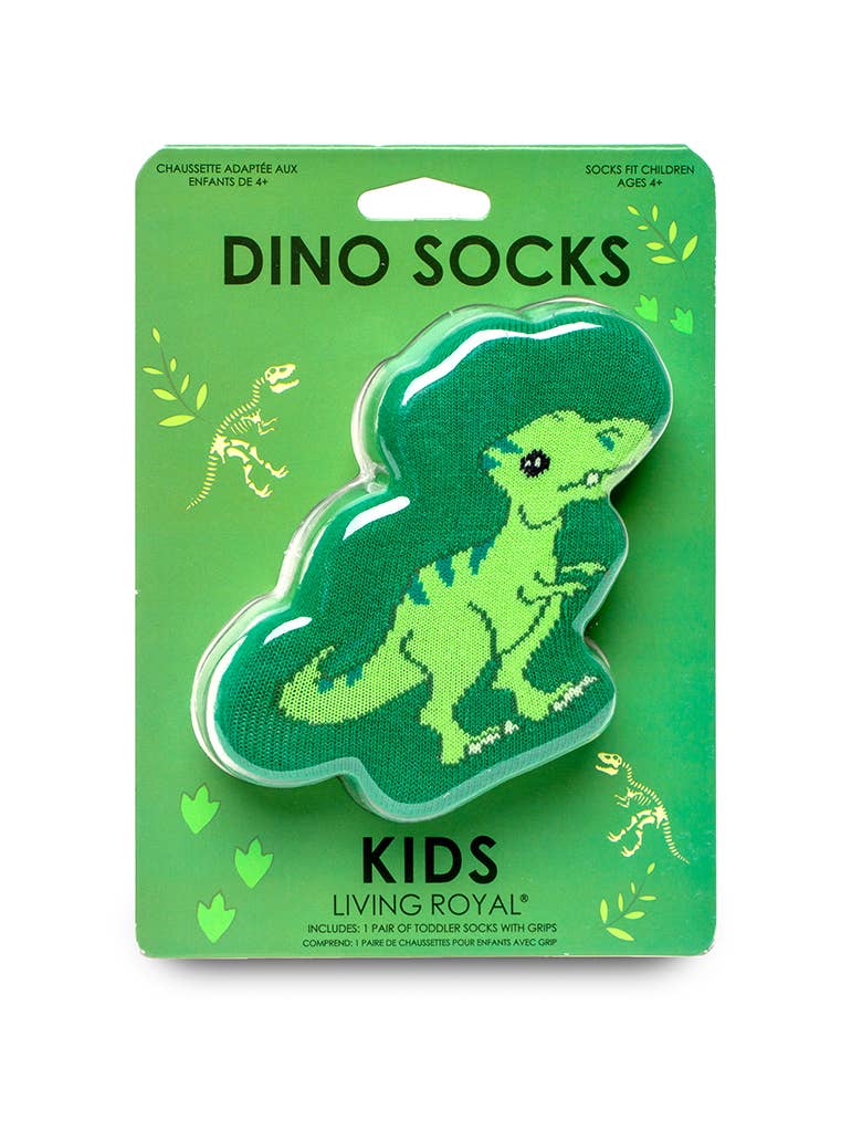 Crew Socks - Kids - Dinosaur - "Rawr"