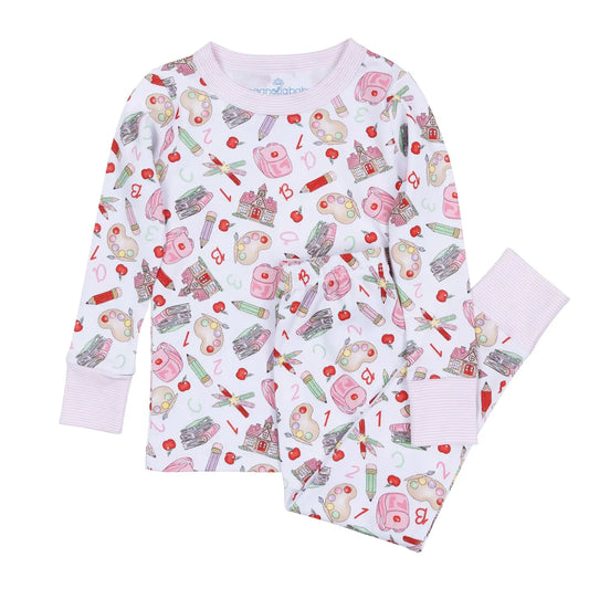 School Day Sweetness Long PJs | Pink