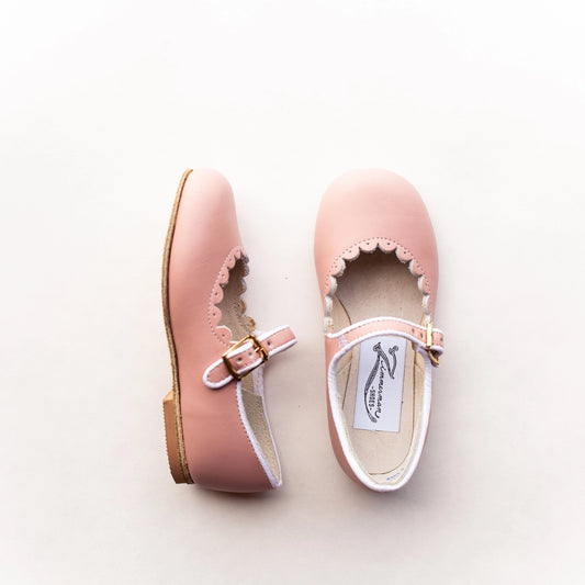 Scalloped Mary Jane | Blush