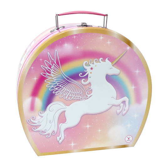 Unicorn Dreamer 15 Piece Tin Tea Set In Carry Case