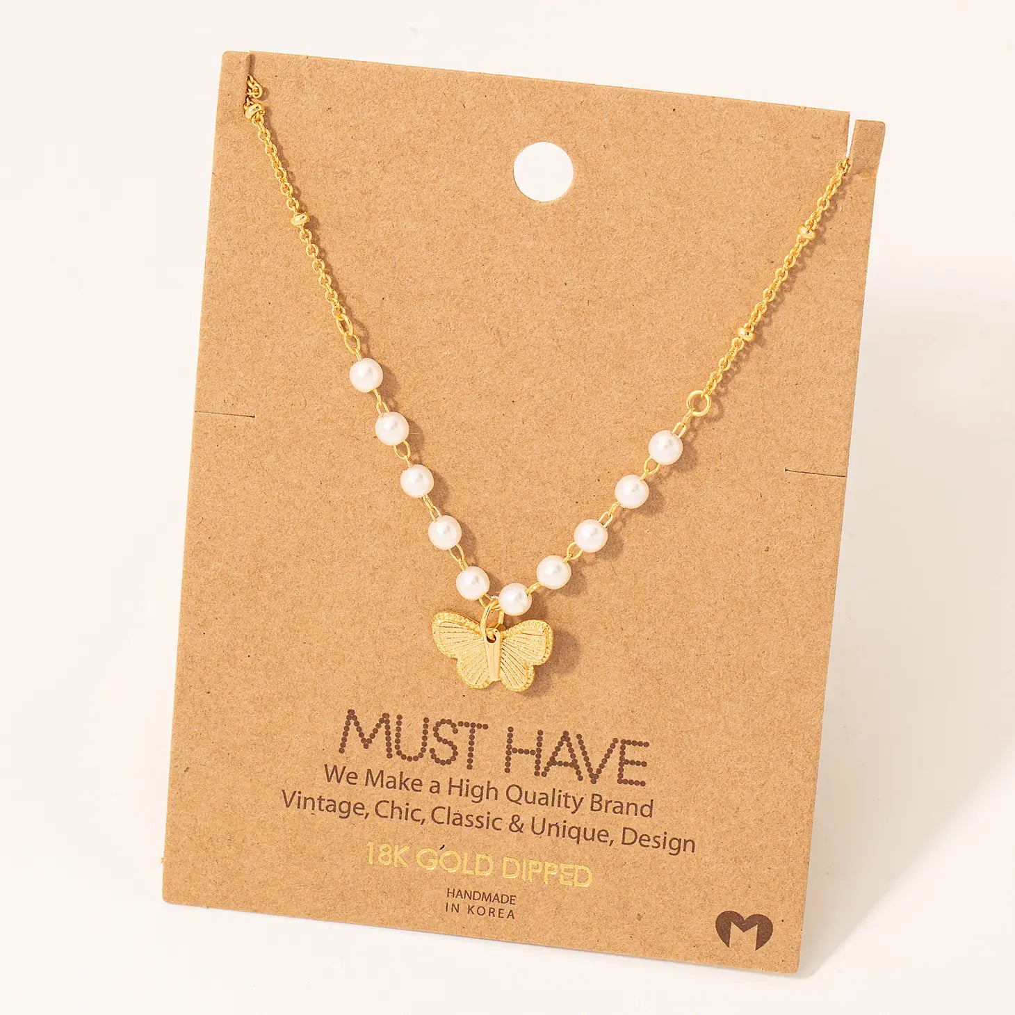 Layered Butterfly Necklace