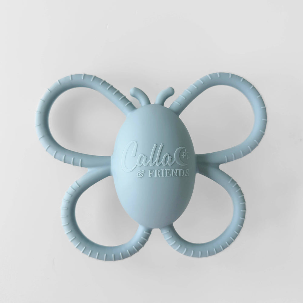 Garden Party Collection - Butterfly Rattle Teether | Petunia Pink