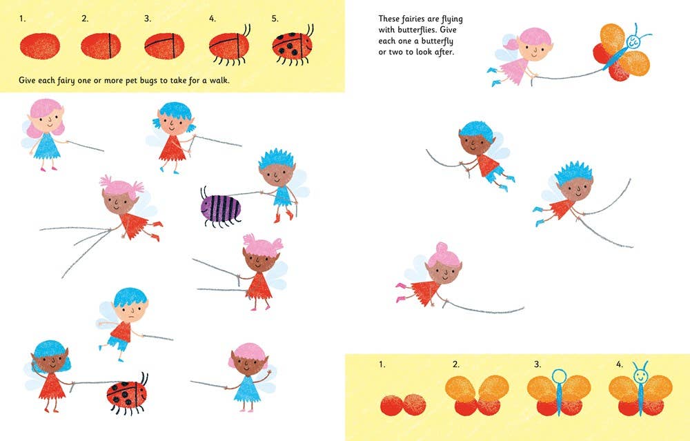 Fingerprint Activities Unicorns And Fairies | Usborne