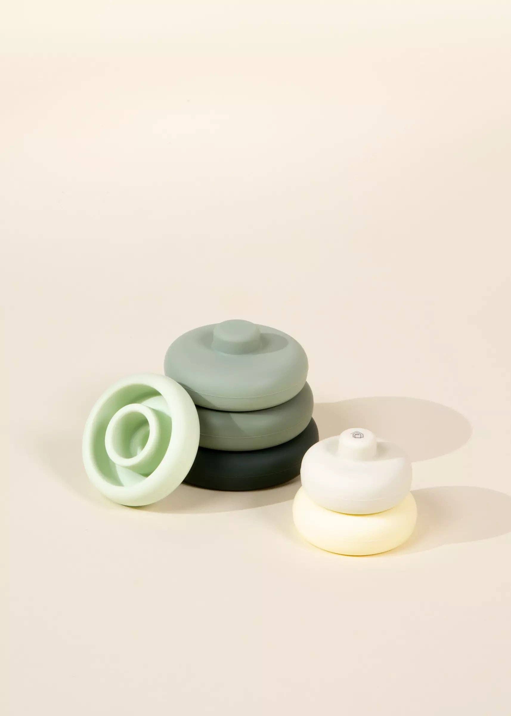 Set of 6 Silicone Stackable Rings