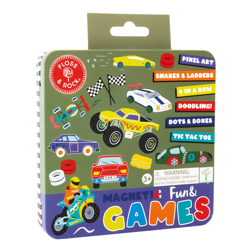 Magnetic Fun & Games Tin | Cars