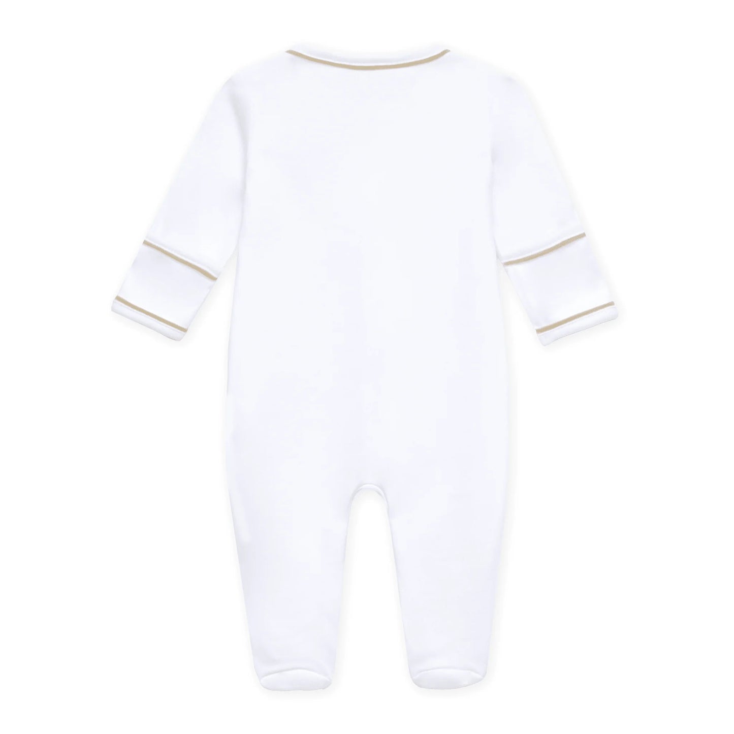 Darling Cowboy Boots Embroidered Footie | Ivory