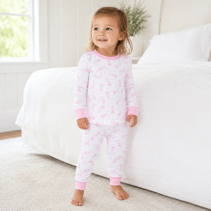 Darling Cowboy Boots Long PJ's | Pink