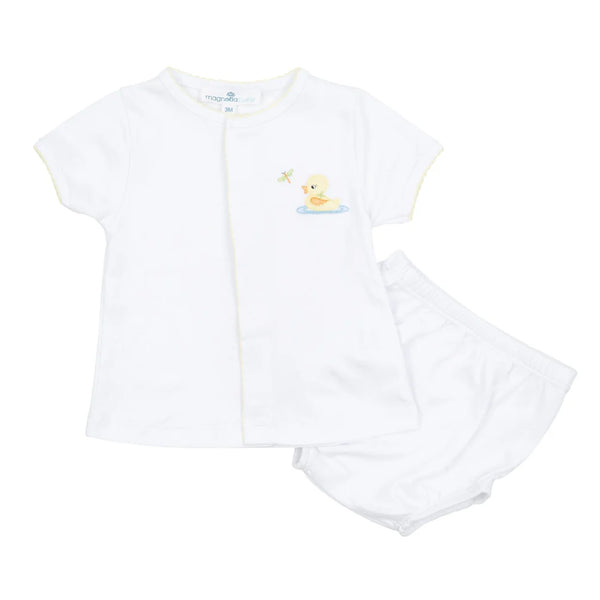 Darling Ducklings Diaper Cover Set | Yellow