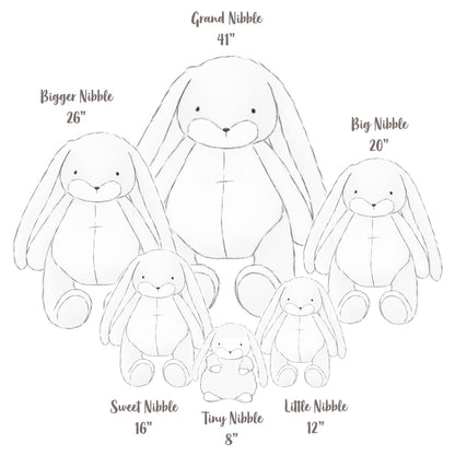Little 12" Nibble Bunny | Cream (Personalization Included)