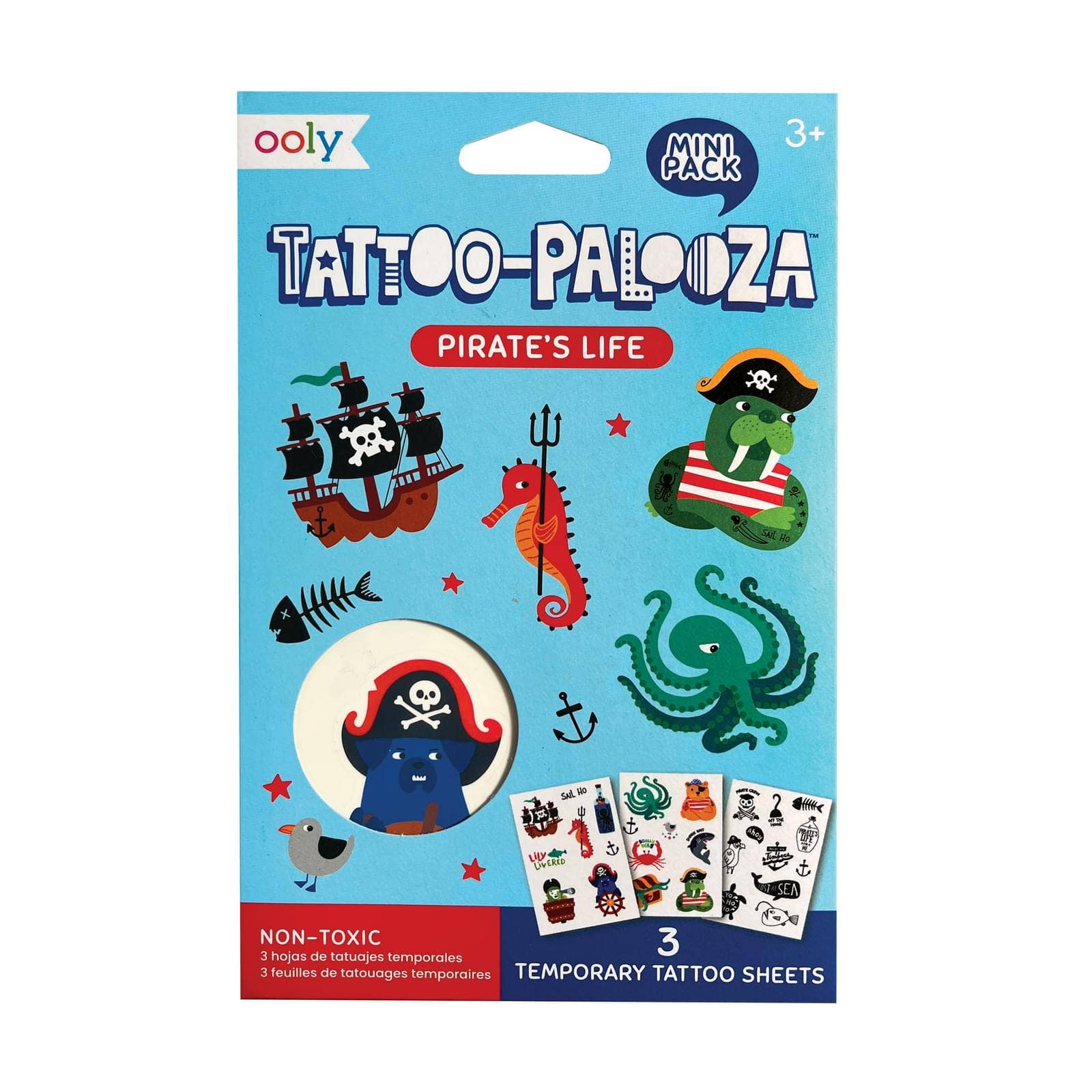 Mini Temporary Tattoos | Pirate's Life